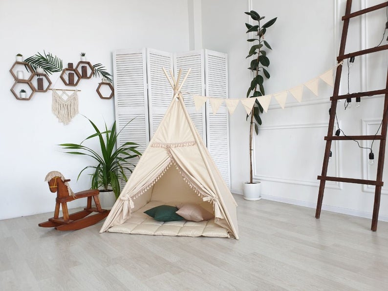 indoor tent in a child's room