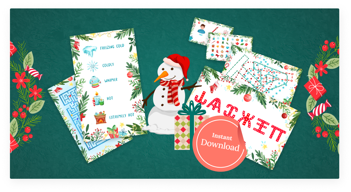 Free printable winter quest for kids