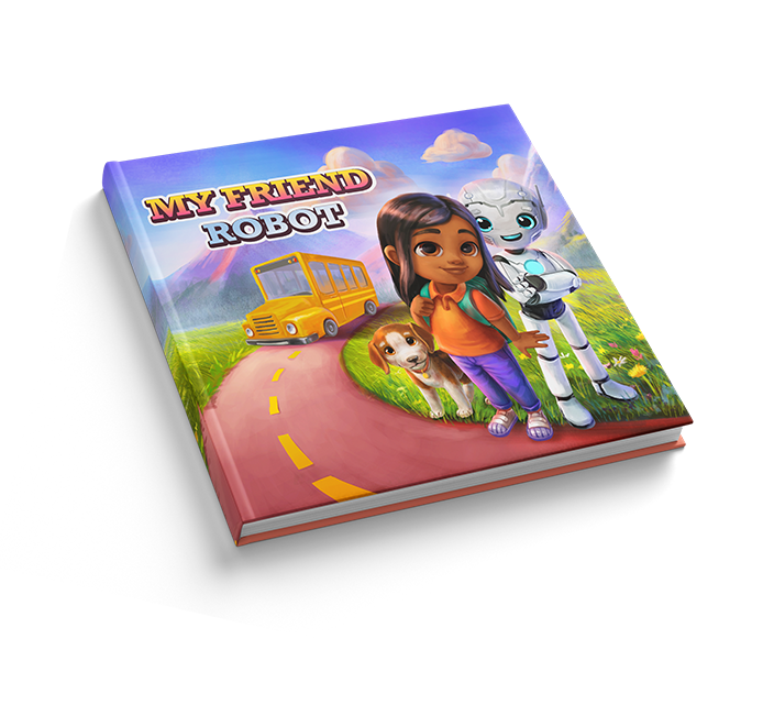 Personalized book for children "My Friend Robot" by LionStory