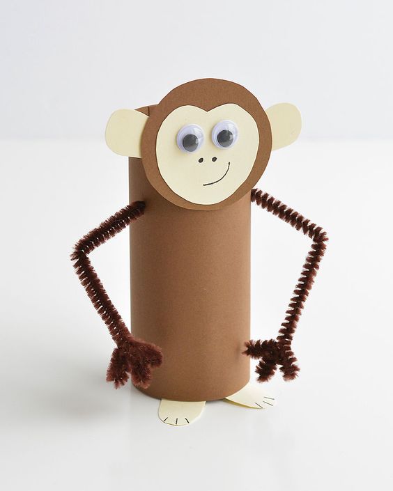 toilet paper roll monkey