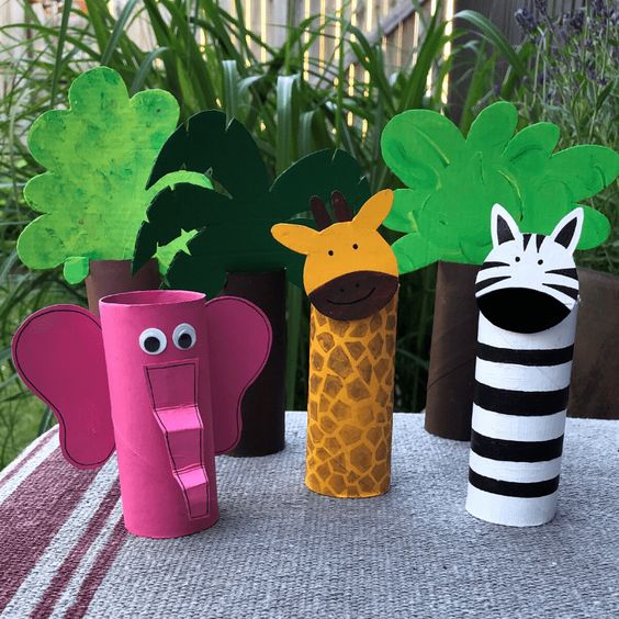 toilet paper roll animal crafts