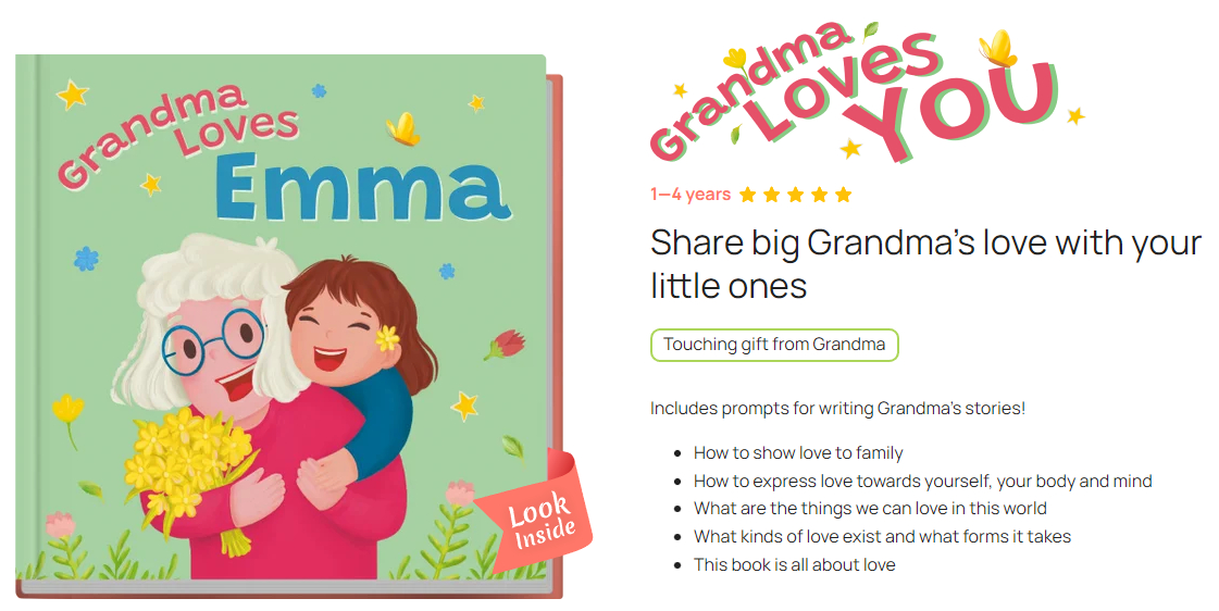 Book for grandmother gift