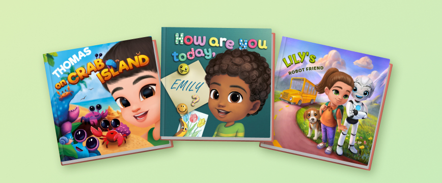 Three personalized children's books